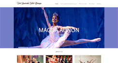 Desktop Screenshot of fortlauderdaleballet.com