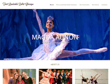 Tablet Screenshot of fortlauderdaleballet.com